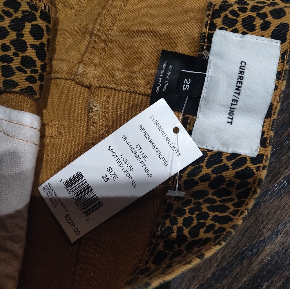 Current Elliott Animal Print Skinny Jeans - Picture 4 of 5